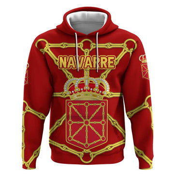 Navarre Flag Hoodie Autonomous Community of Spain TS04