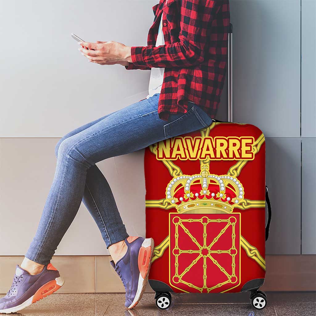 Navarre Flag Luggage Cover Autonomous Community of Spain TS04