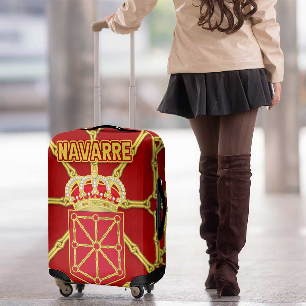 Navarre Flag Luggage Cover Autonomous Community of Spain TS04