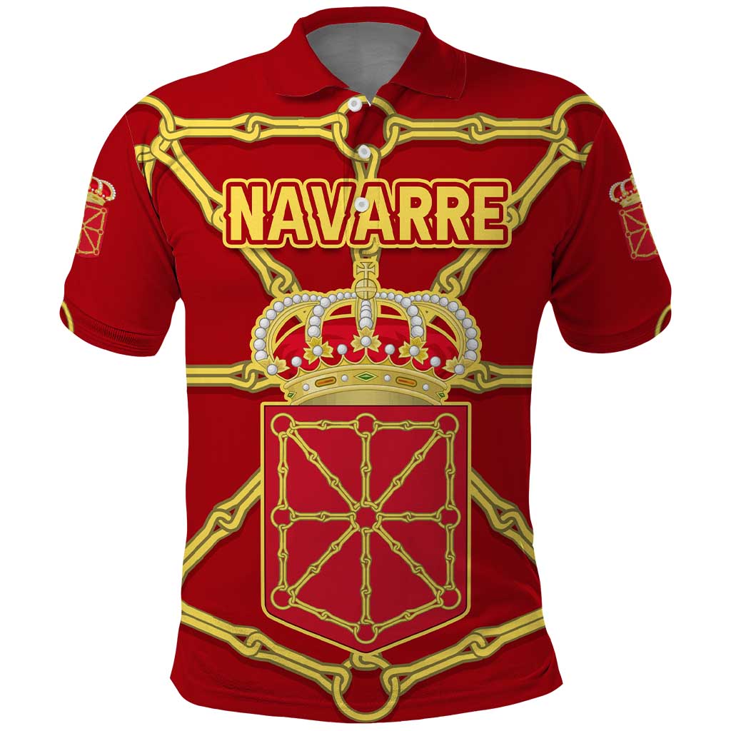 Navarre Flag Polo Shirt Autonomous Community of Spain TS04