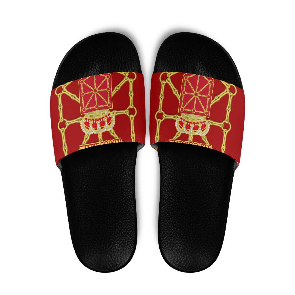 Navarre Flag Slide Sandals Autonomous Community of Spain TS04