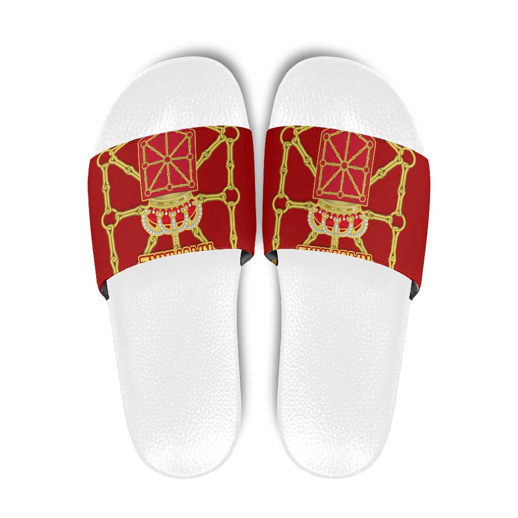 Navarre Flag Slide Sandals Autonomous Community of Spain TS04
