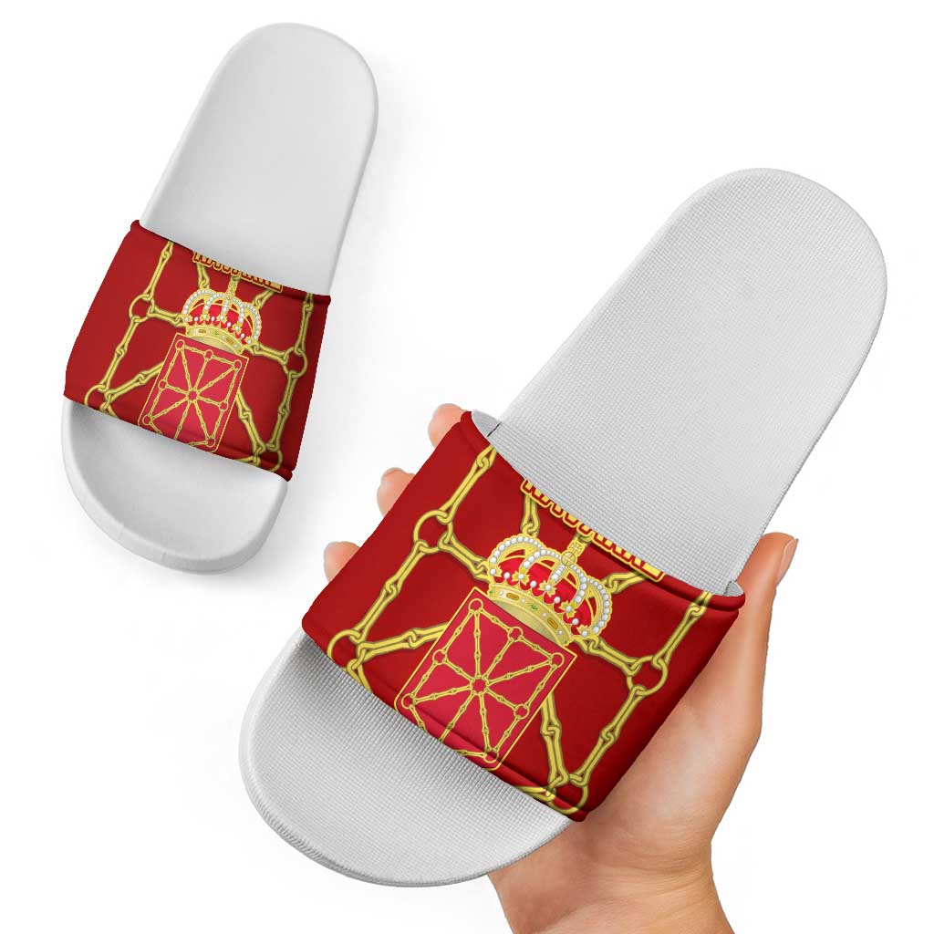 Navarre Flag Slide Sandals Autonomous Community of Spain TS04