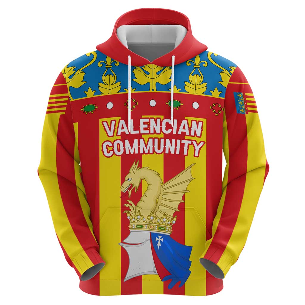 Valencian Community Flag Hoodie Autonomous Community of Spain TS04