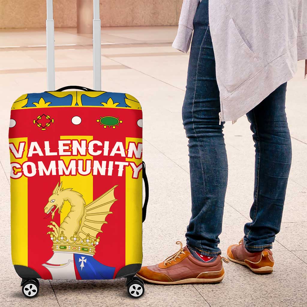 Valencian Community Flag Luggage Cover Autonomous Community of Spain TS04