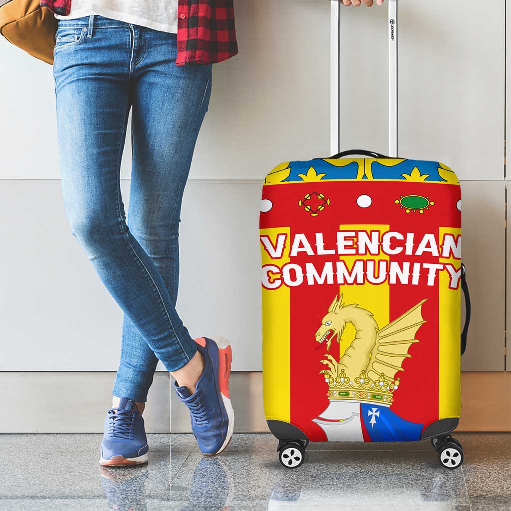 Valencian Community Flag Luggage Cover Autonomous Community of Spain TS04