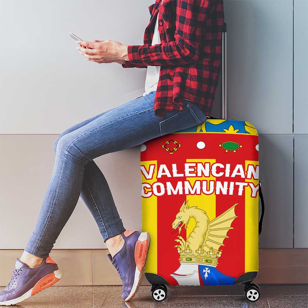 Valencian Community Flag Luggage Cover Autonomous Community of Spain TS04