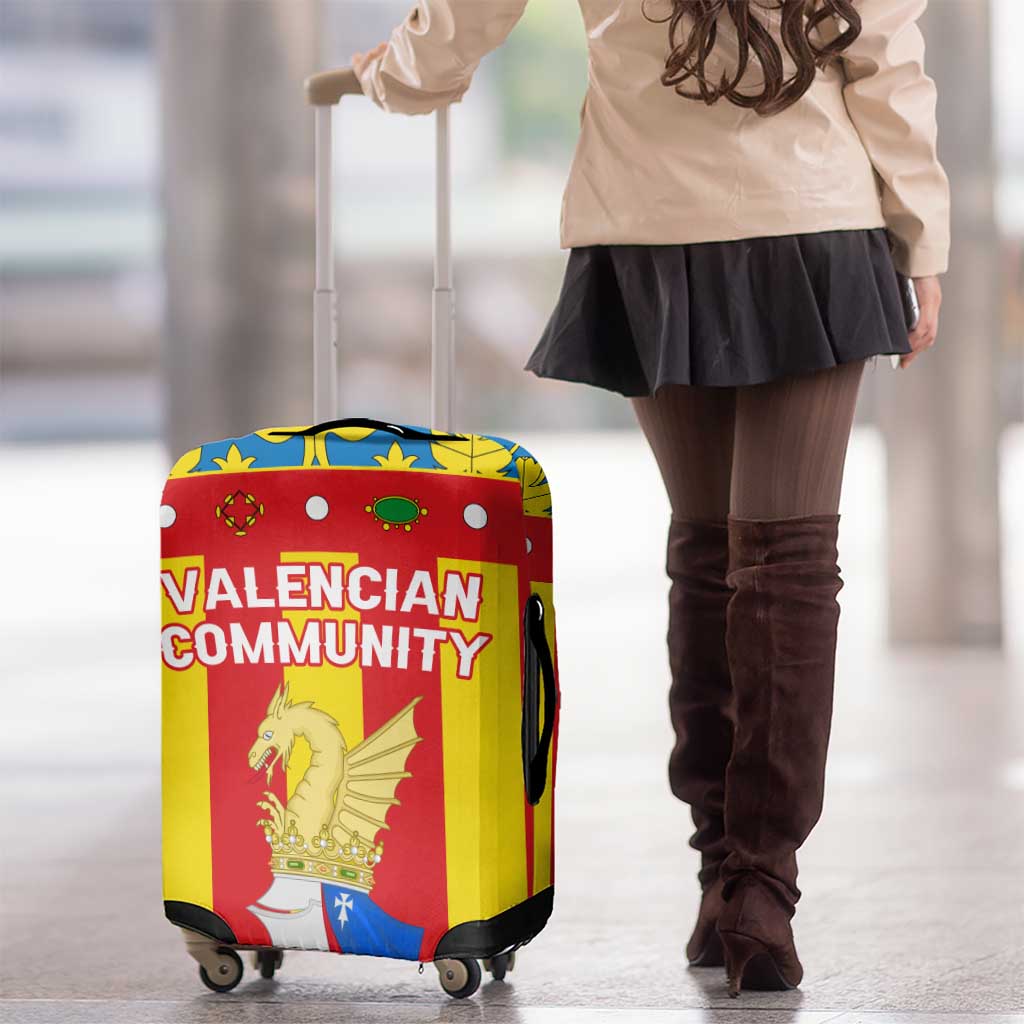 Valencian Community Flag Luggage Cover Autonomous Community of Spain TS04