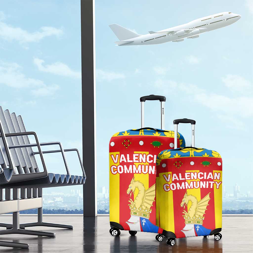 Valencian Community Flag Luggage Cover Autonomous Community of Spain TS04