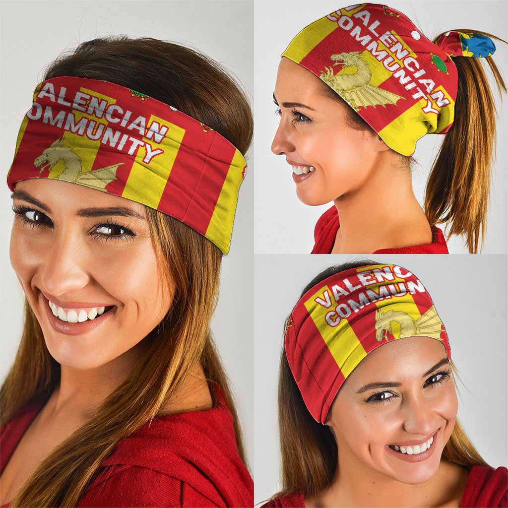 Valencian Community Flag Neck Gaiter Autonomous Community of Spain TS04