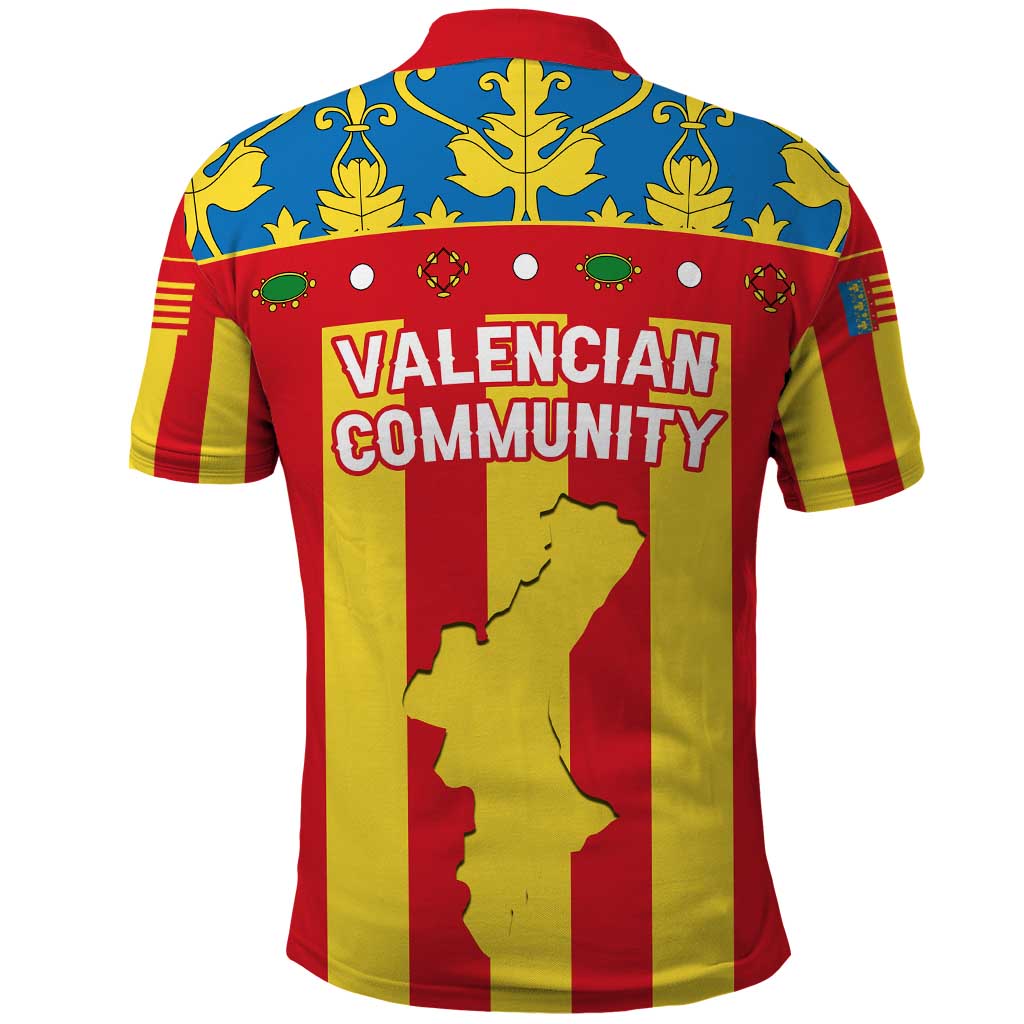 Valencian Community Flag Polo Shirt Autonomous Community of Spain TS04