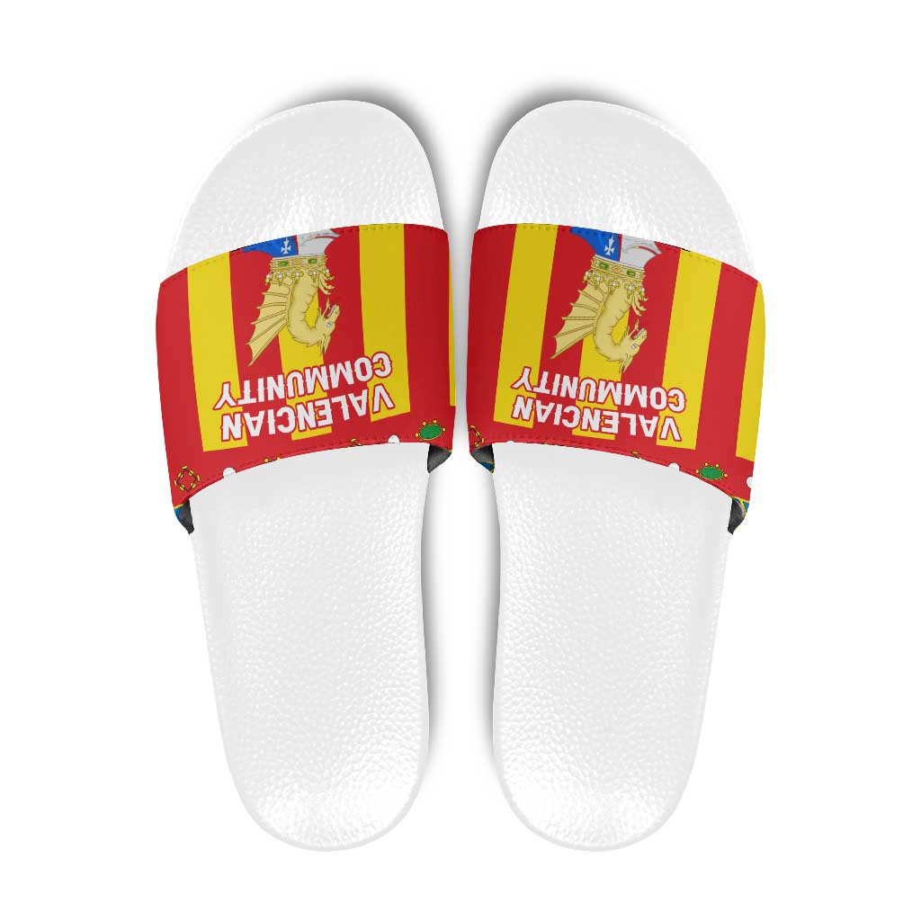 Valencian Community Flag Slide Sandals Autonomous Community of Spain TS04