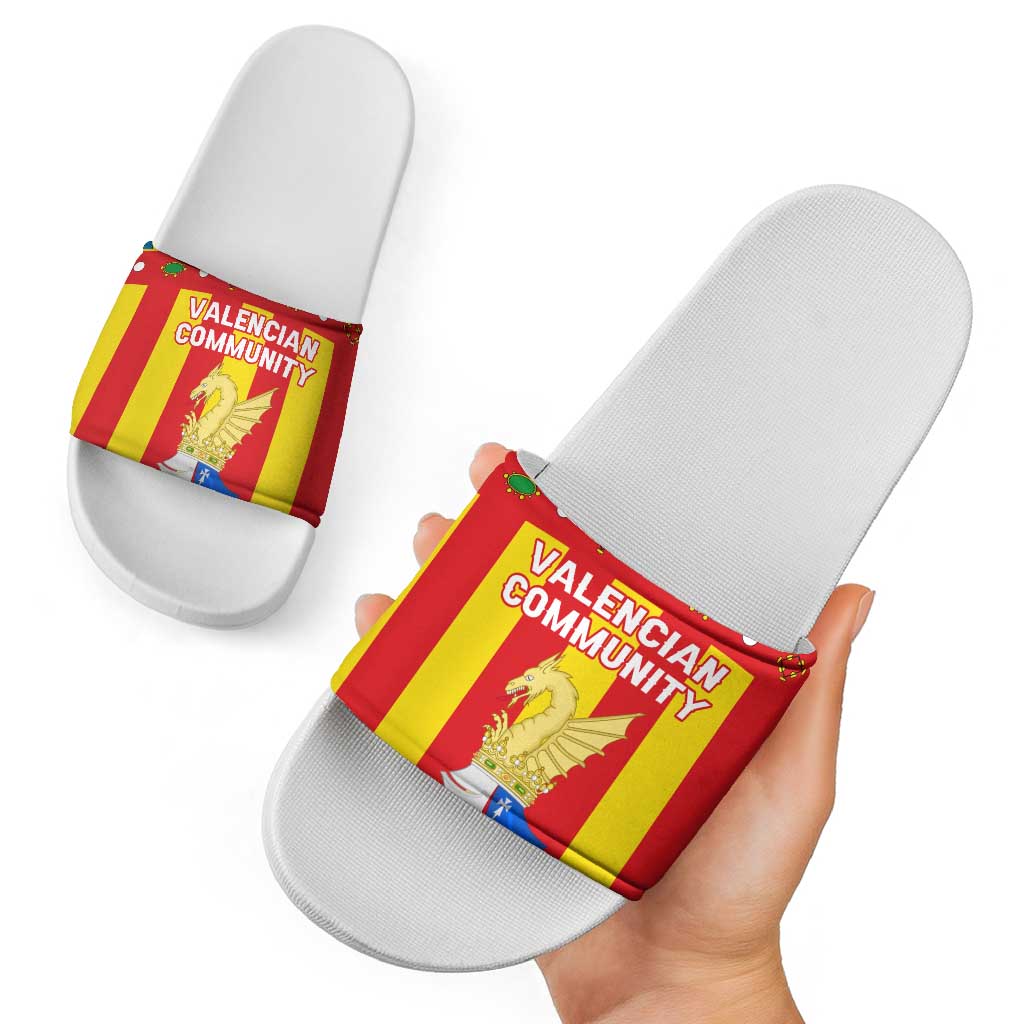 Valencian Community Flag Slide Sandals Autonomous Community of Spain TS04