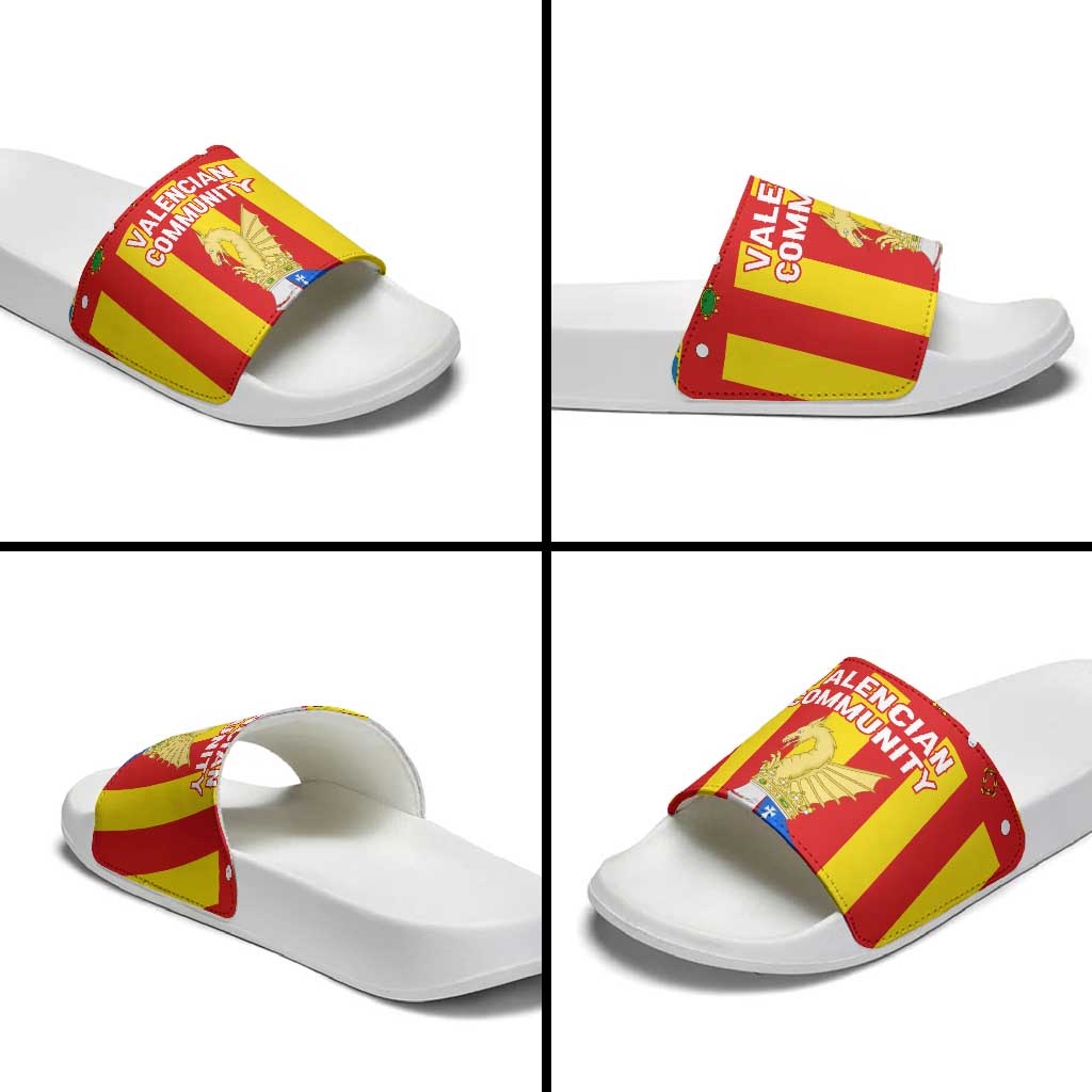 Valencian Community Flag Slide Sandals Autonomous Community of Spain TS04