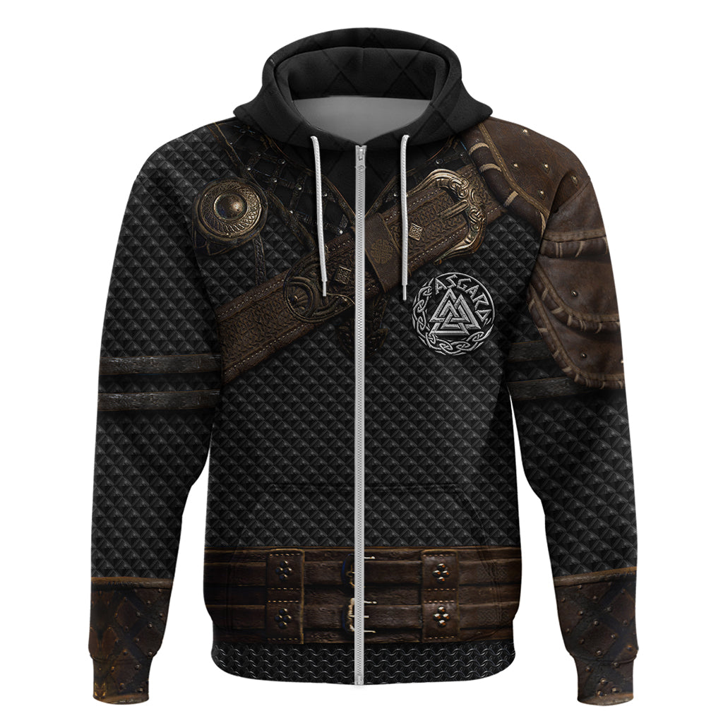 Viking Armor Hoodie Vegvisir With Silver Chain Link TS04