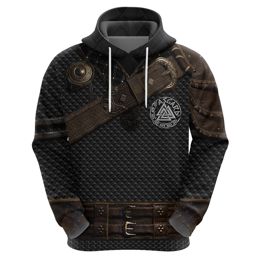 Viking Armor Hoodie Vegvisir With Silver Chain Link TS04