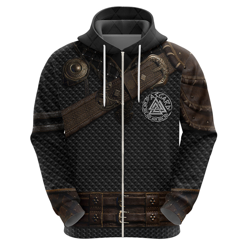 Viking Armor Hoodie Vegvisir With Silver Chain Link TS04
