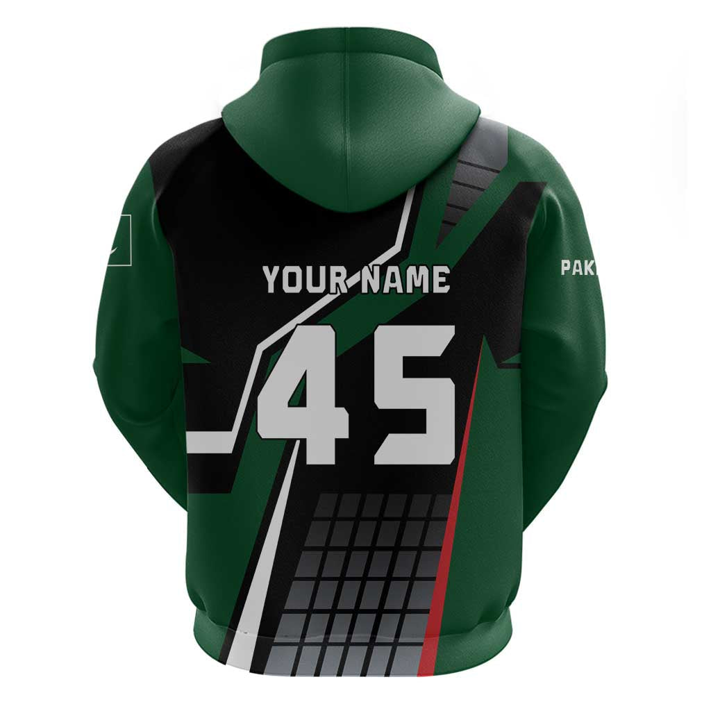Pakistan Cricket Hoodie Sporty Style with Flag Colors & Player Illustration TS04