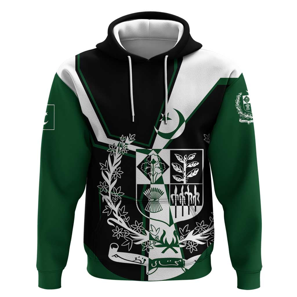 Pakistan Emblem Hoodie Eagle-Shaped Design with National Symbol TS04