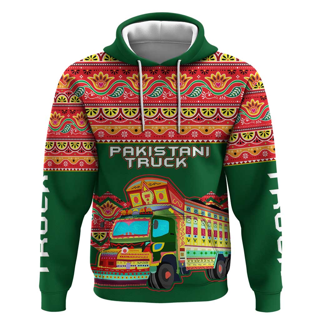 Pakistan Truck Art Hoodie National Emblem & Traditional Patterns TS04