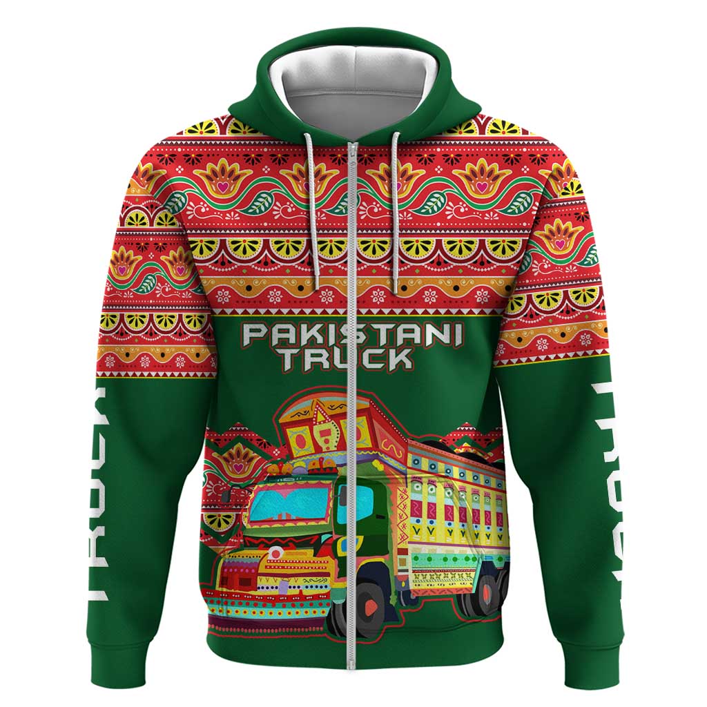 Pakistan Truck Art Hoodie National Emblem & Traditional Patterns TS04