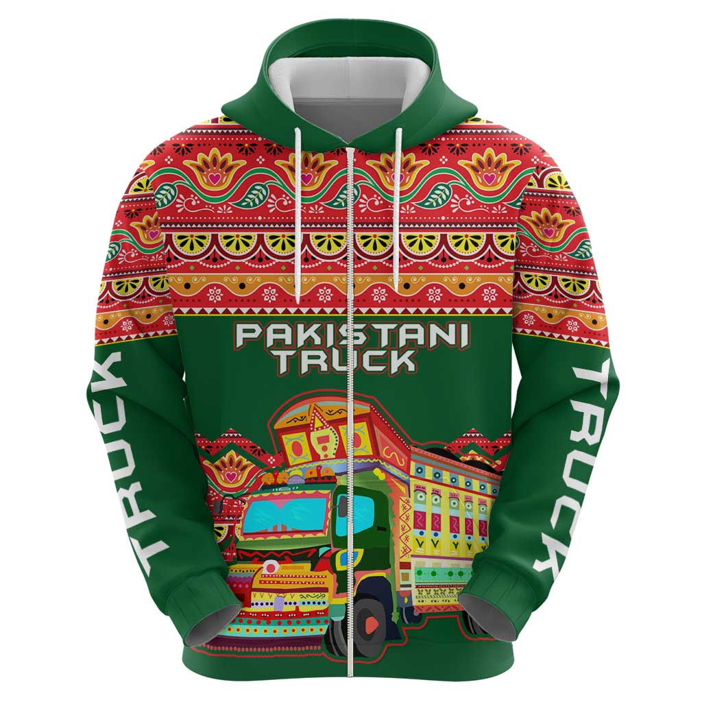 Pakistan Truck Art Hoodie National Emblem & Traditional Patterns TS04