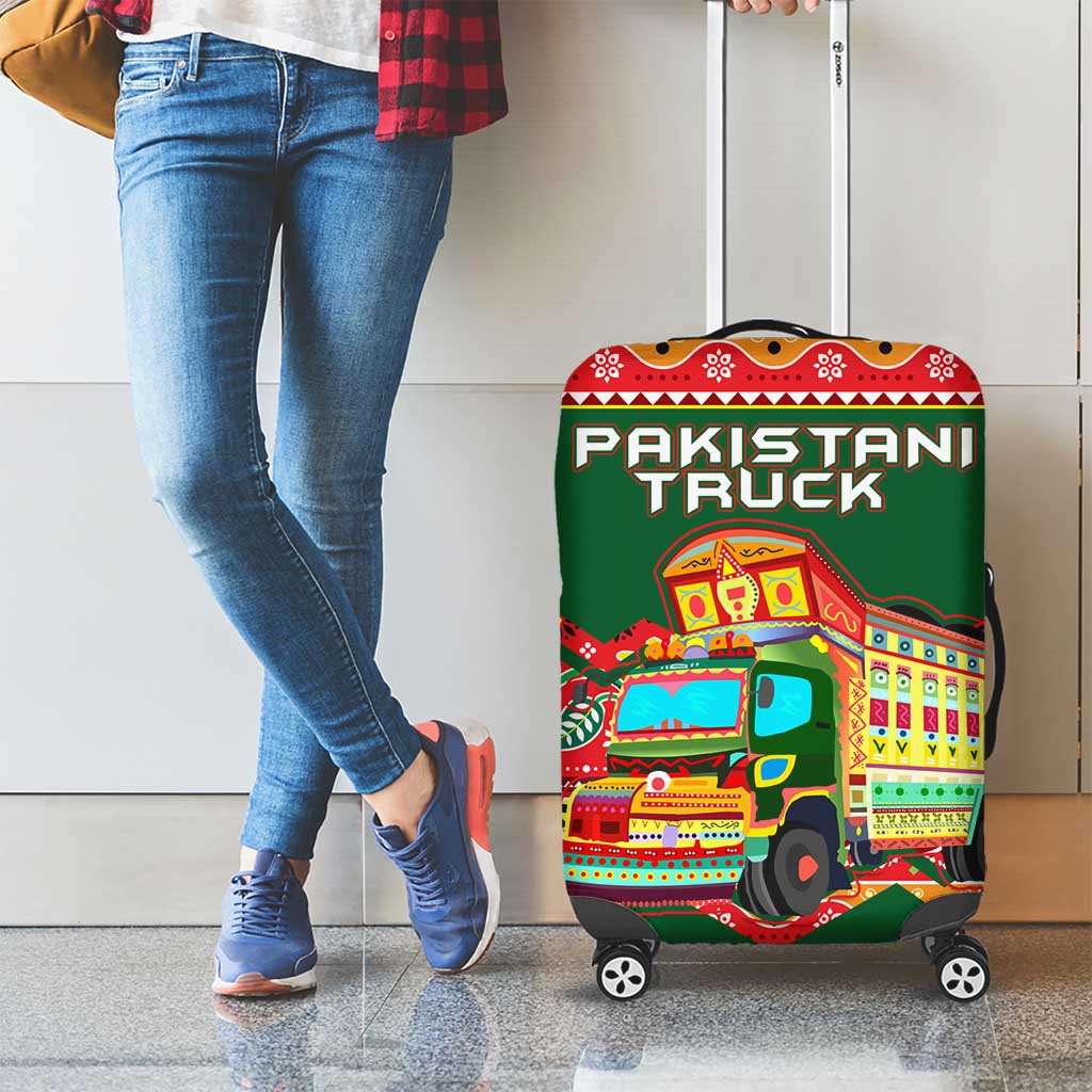 Pakistan Truck Art Luggage Cover National Emblem & Traditional Patterns TS04