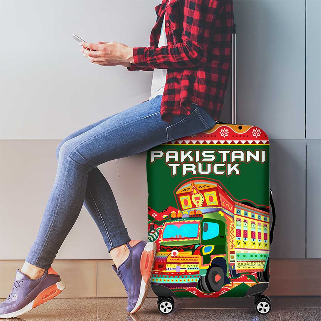 Pakistan Truck Art Luggage Cover National Emblem & Traditional Patterns TS04