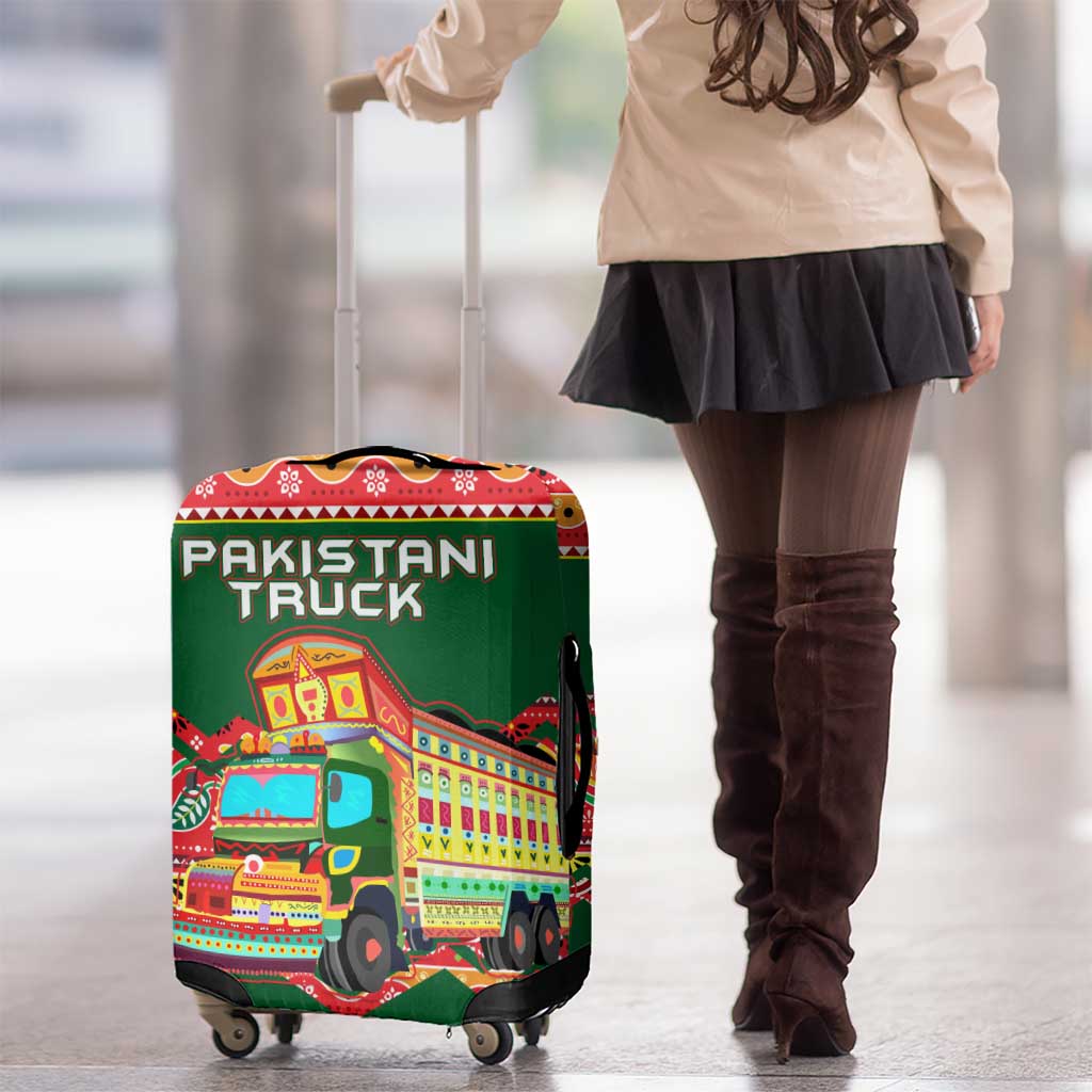 Pakistan Truck Art Luggage Cover National Emblem & Traditional Patterns TS04