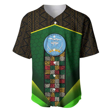 Mali Map Baseball Jersey Vulture in Gliding Flight - African Patterns Design TS04
