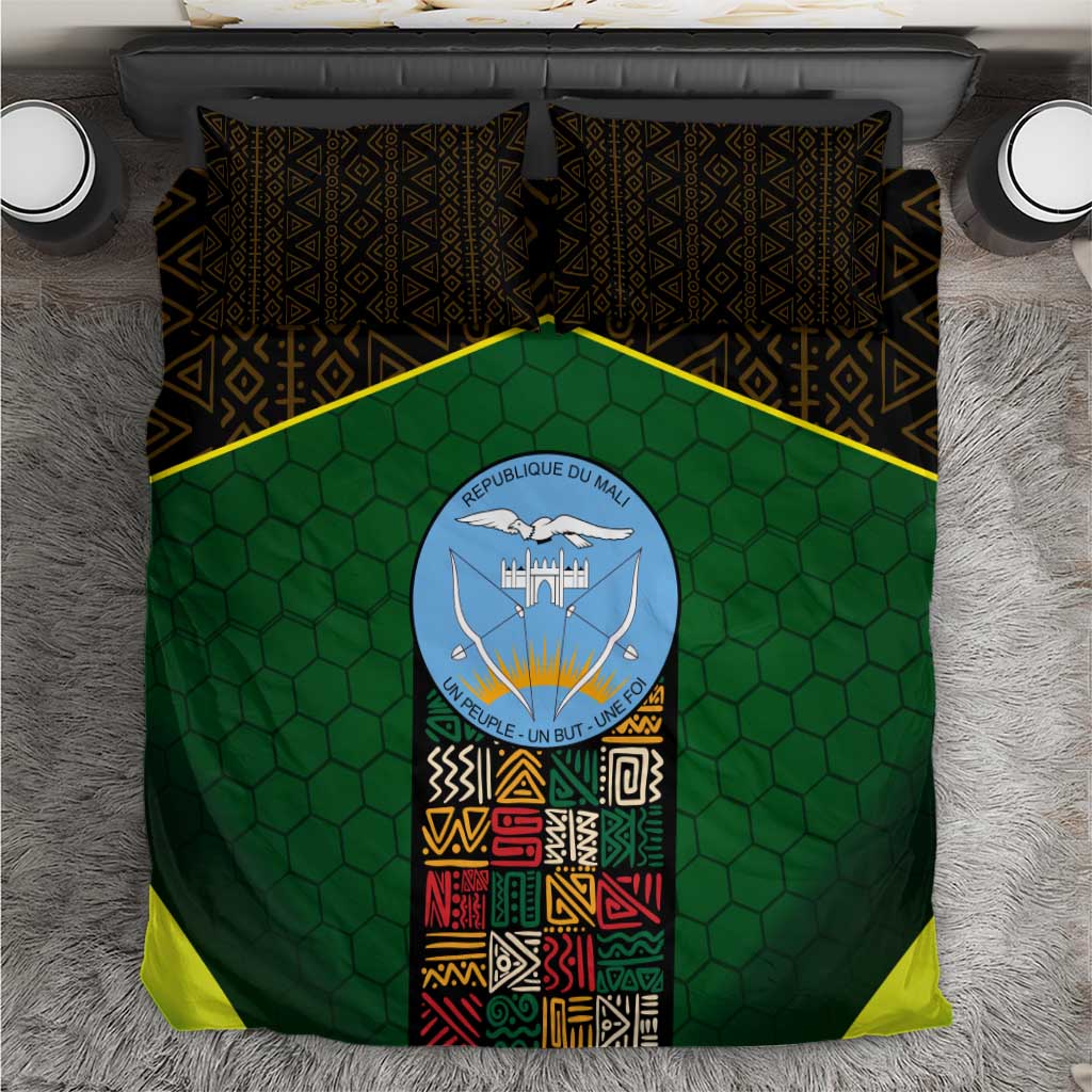 Mali Map Bedding Set Vulture in Gliding Flight - African Patterns Design TS04