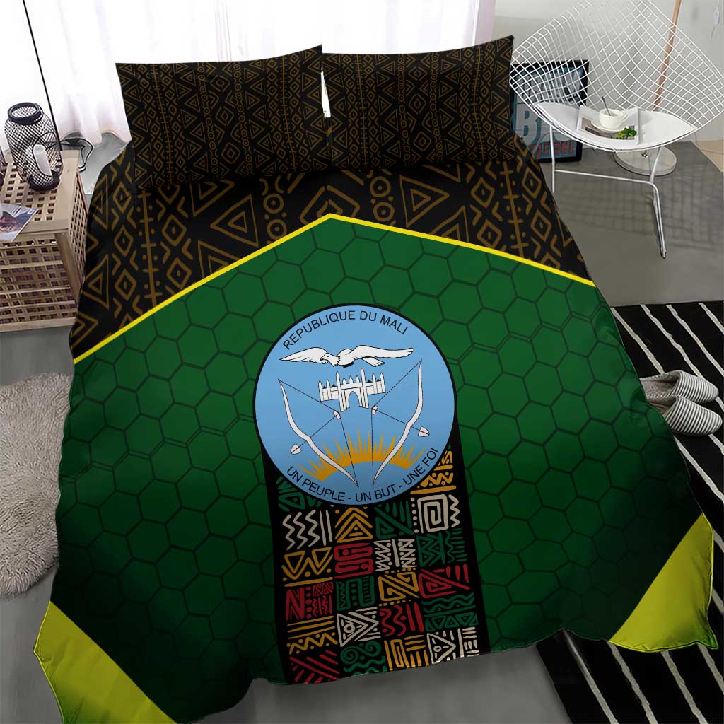 Mali Map Bedding Set Vulture in Gliding Flight - African Patterns Design TS04