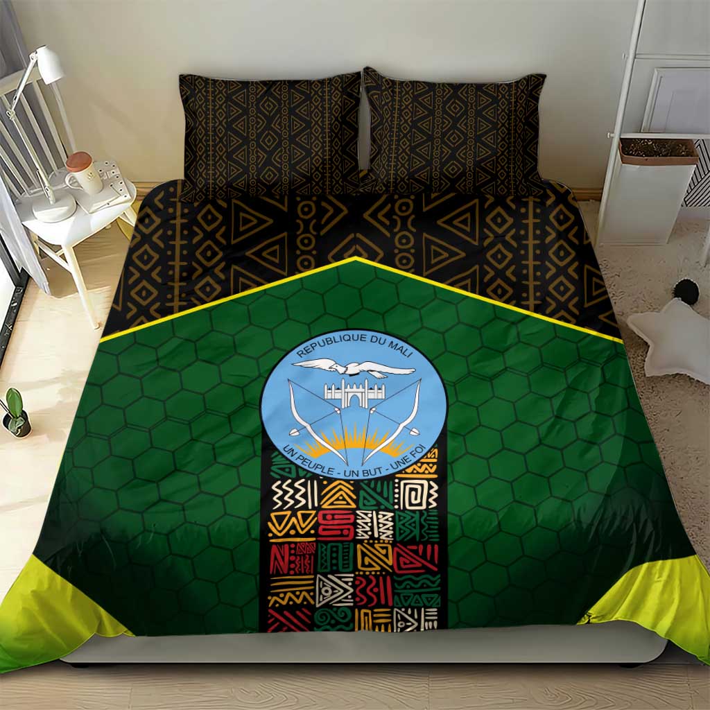 Mali Map Bedding Set Vulture in Gliding Flight - African Patterns Design TS04