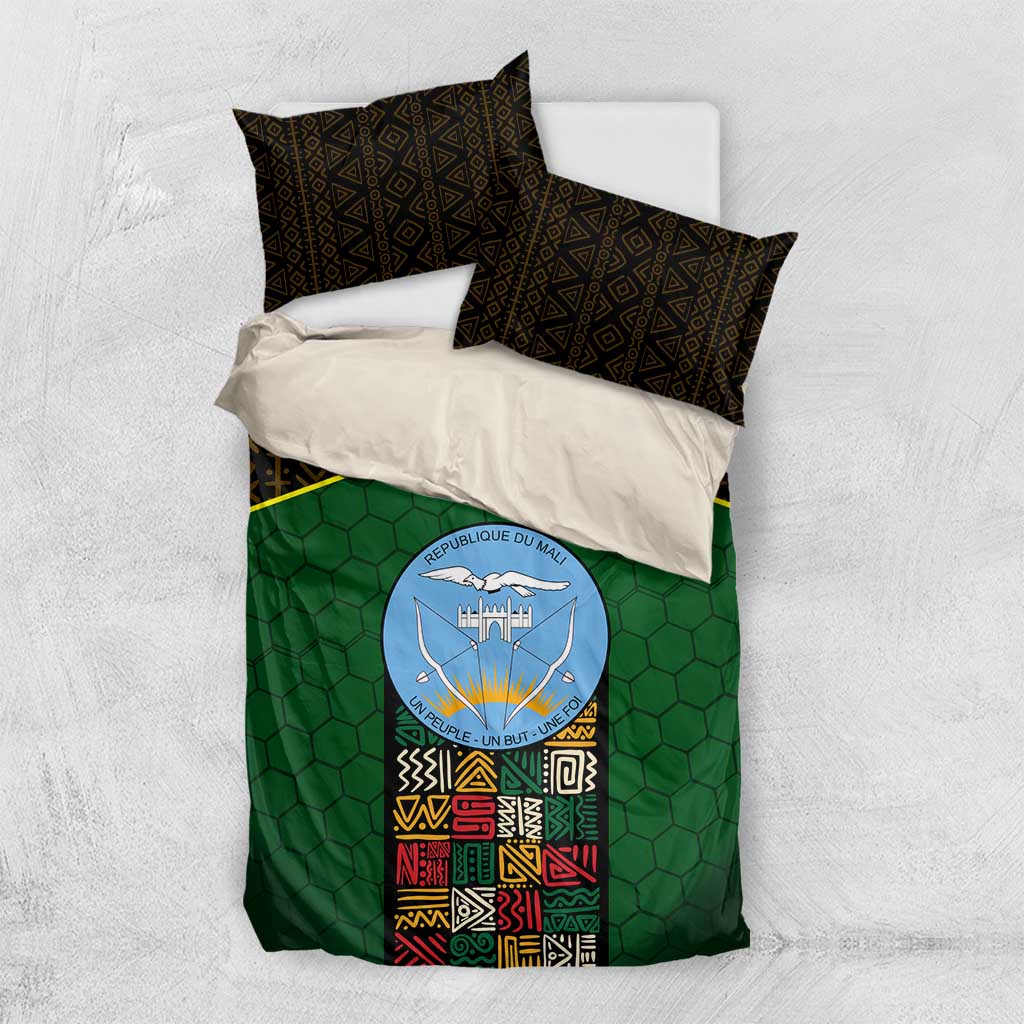 Mali Map Bedding Set Vulture in Gliding Flight - African Patterns Design TS04