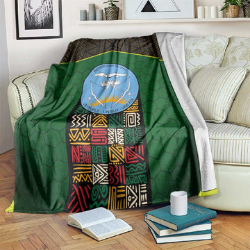 Mali Map Blanket Vulture in Gliding Flight - African Patterns Design TS04