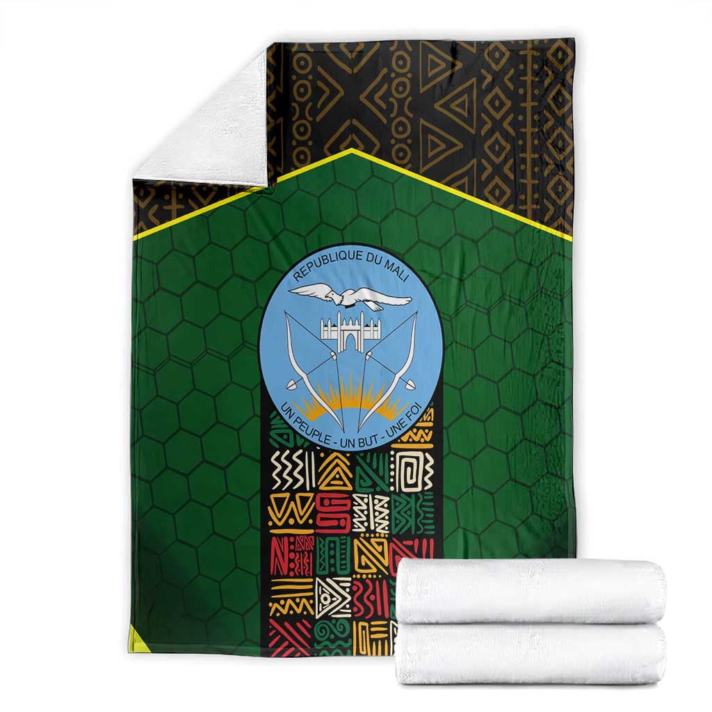 Mali Map Blanket Vulture in Gliding Flight - African Patterns Design TS04