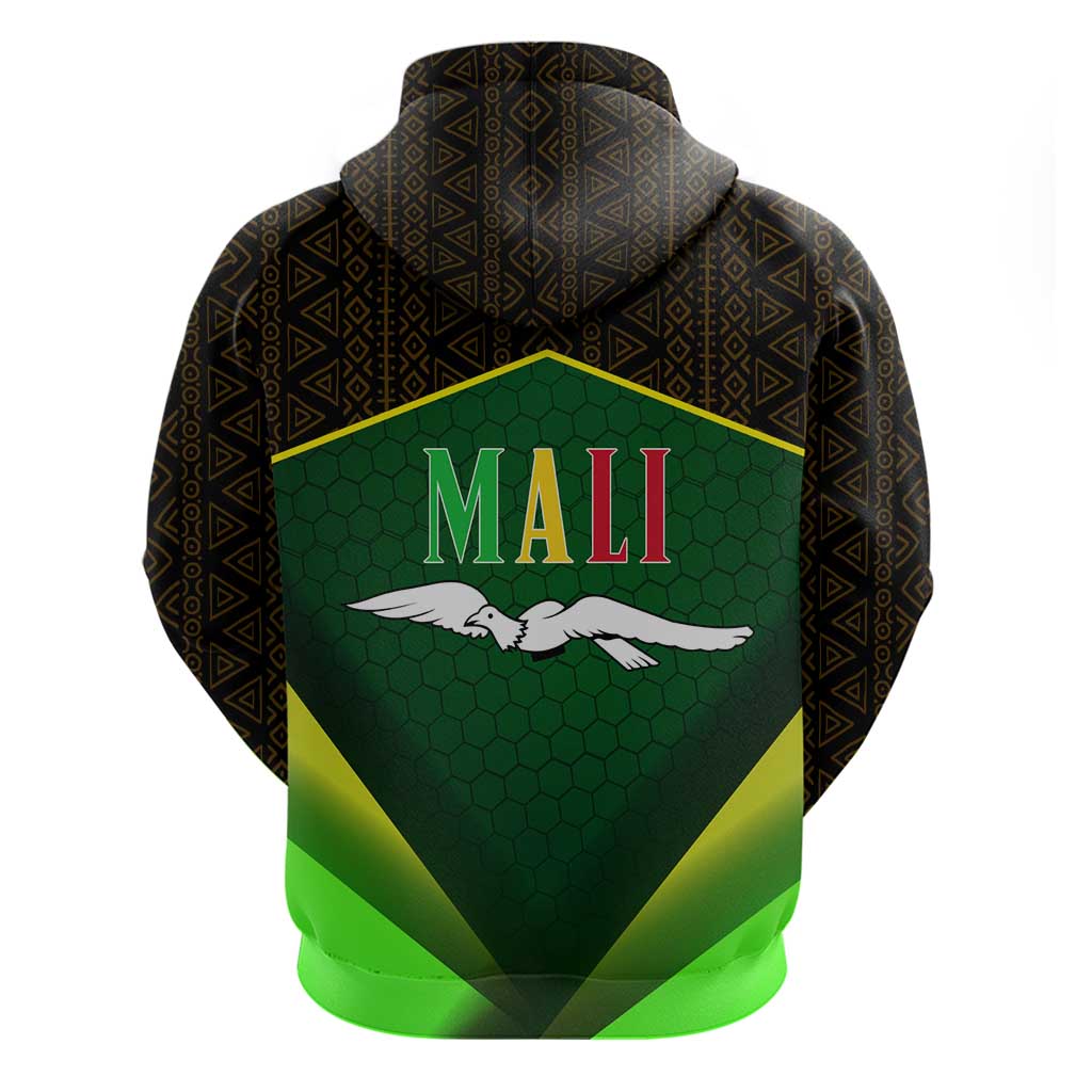 Mali Map Hoodie National Emblem & Cultural Pattern Design TS04