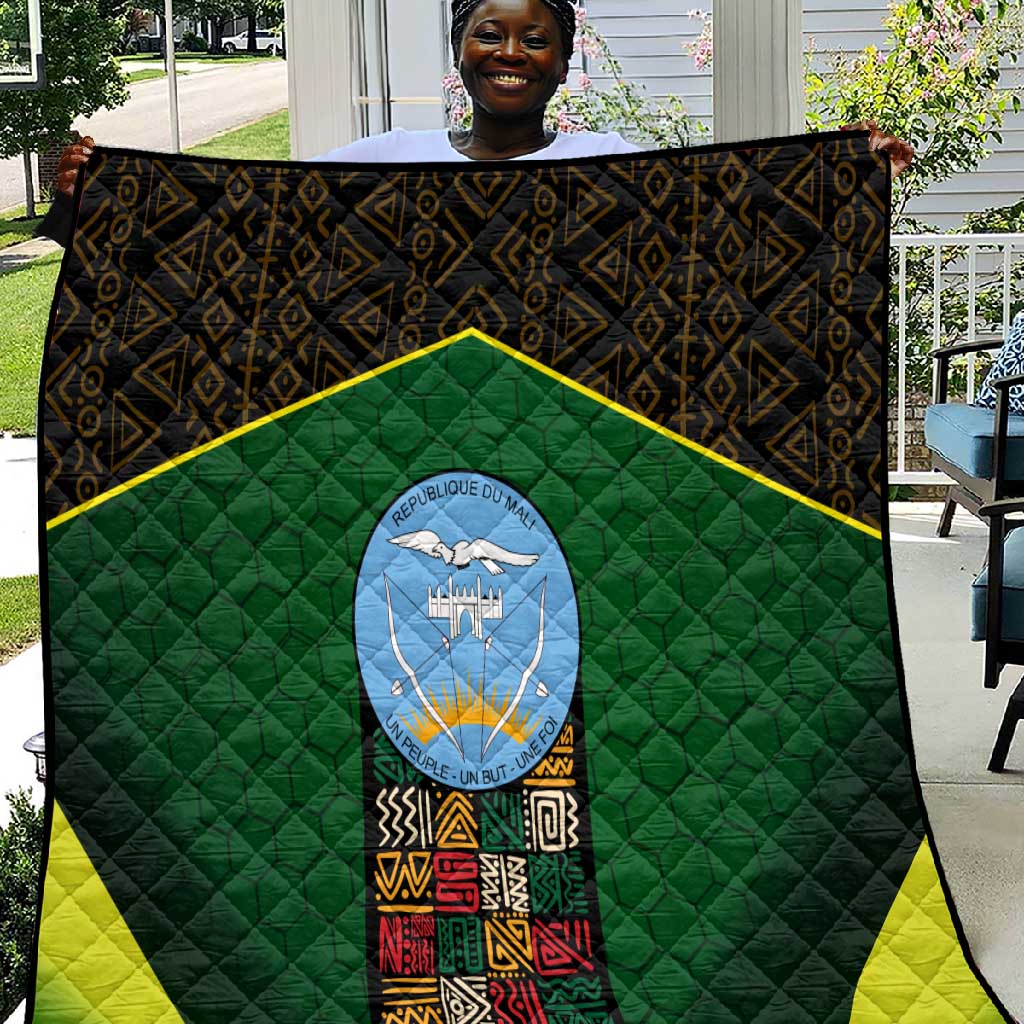 Mali Map Quilt Vulture in Gliding Flight - African Patterns Design TS04