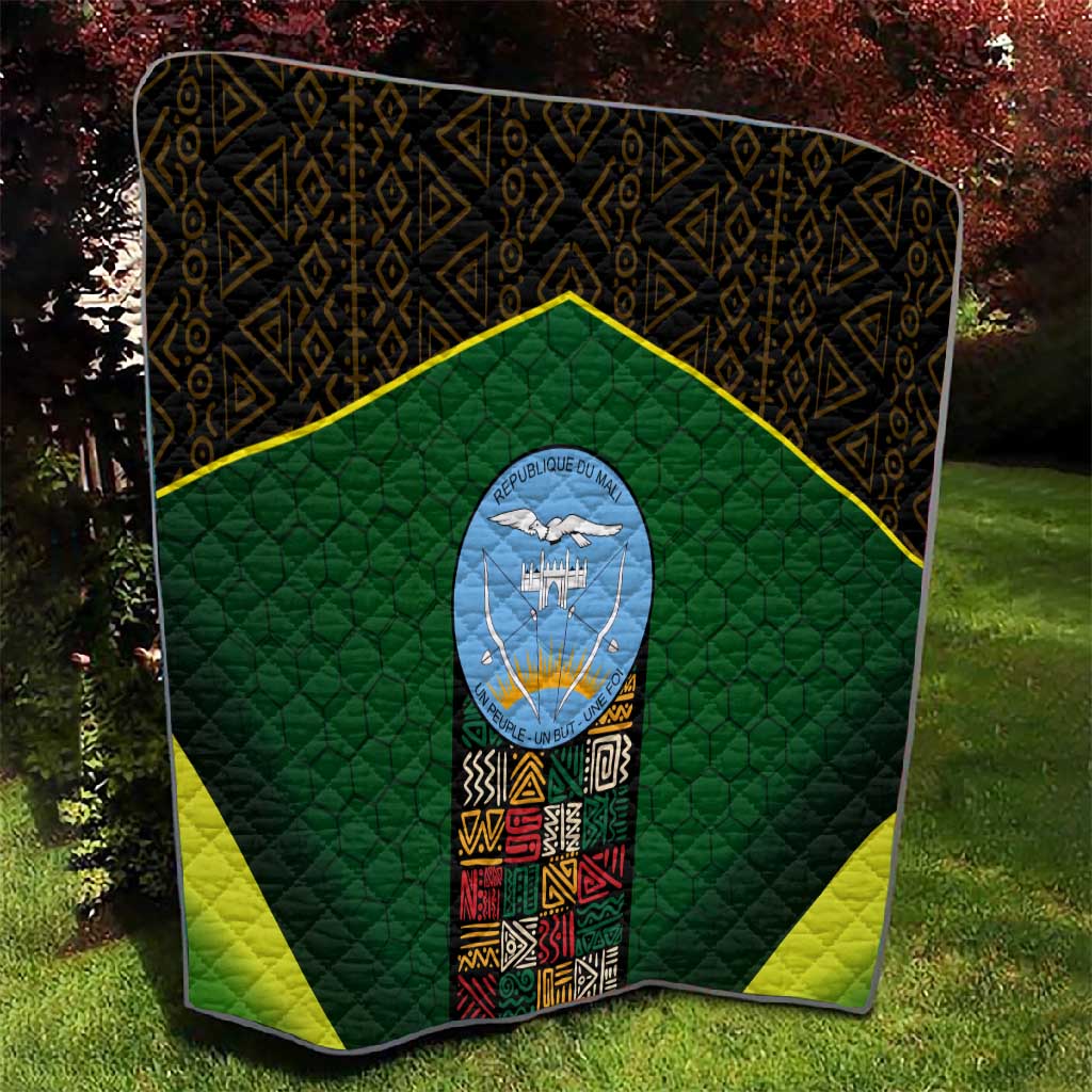 Mali Map Quilt Vulture in Gliding Flight - African Patterns Design TS04