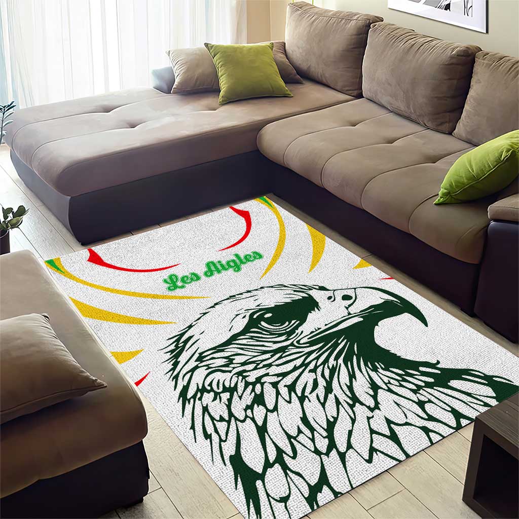 Mali Les Aigles Football Area Rug Eagles Sporty Style TS04
