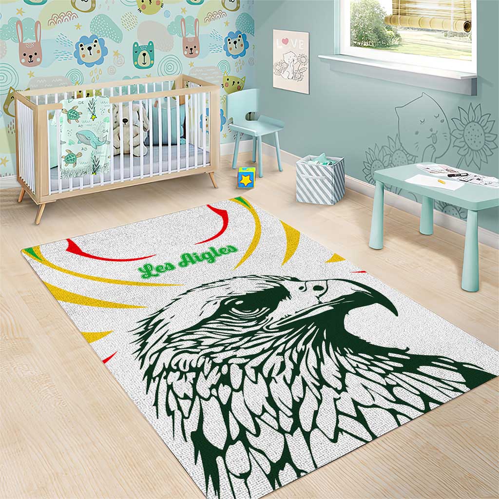 Mali Les Aigles Football Area Rug Eagles Sporty Style TS04