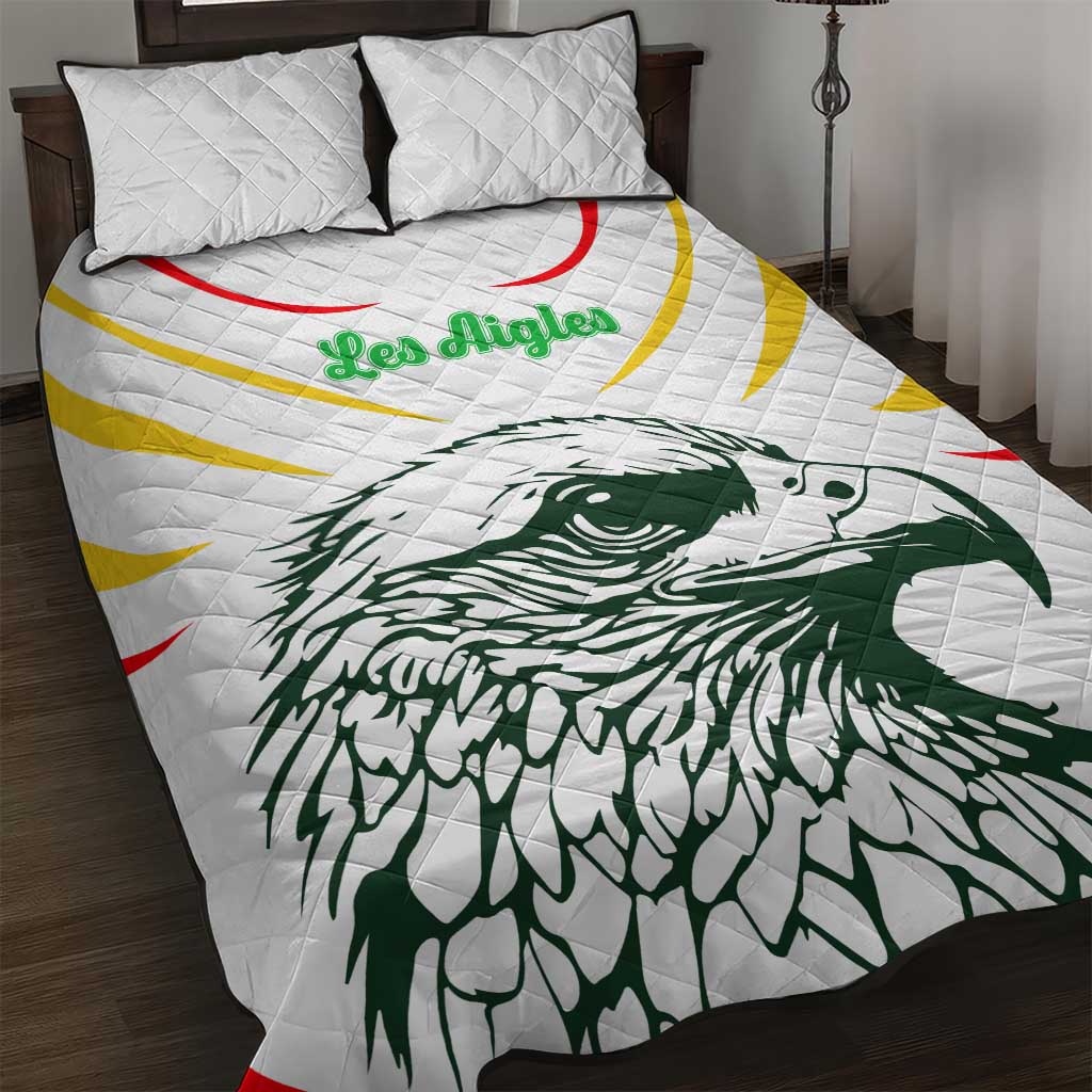 Mali Les Aigles Football Quilt Bed Set Eagles Sporty Style TS04