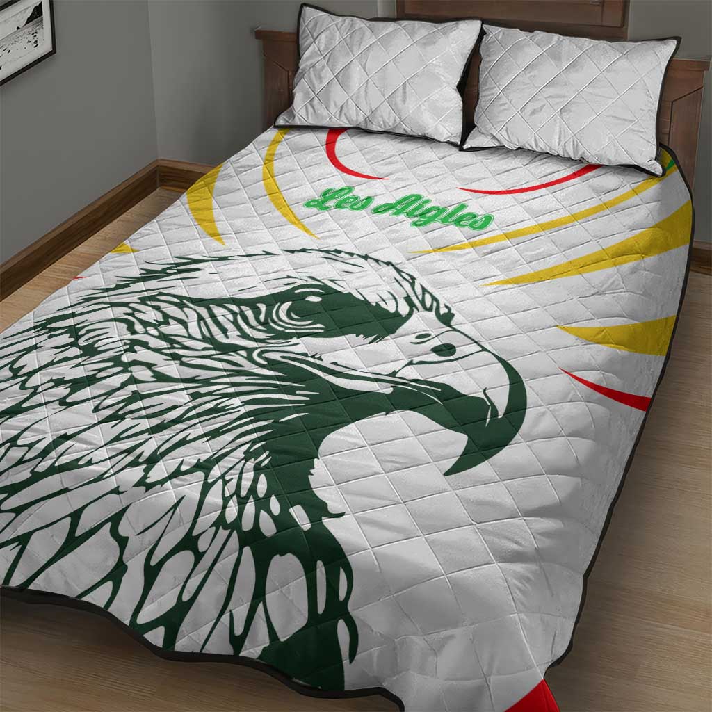 Mali Les Aigles Football Quilt Bed Set Eagles Sporty Style TS04