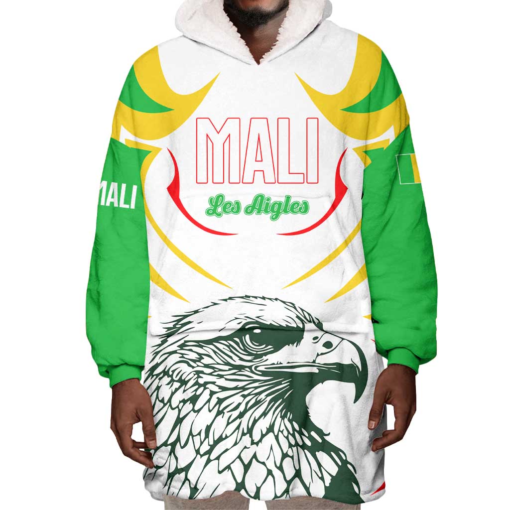 Mali Les Aigles Football Wearable Blanket Hoodie Eagles Sporty Style TS04