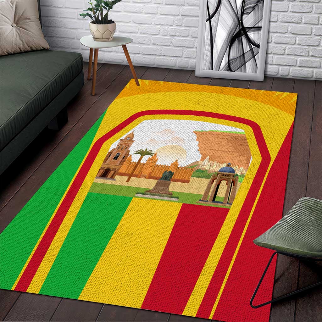 I Love Mali Area Rug Famous Tourist Destinations TS04