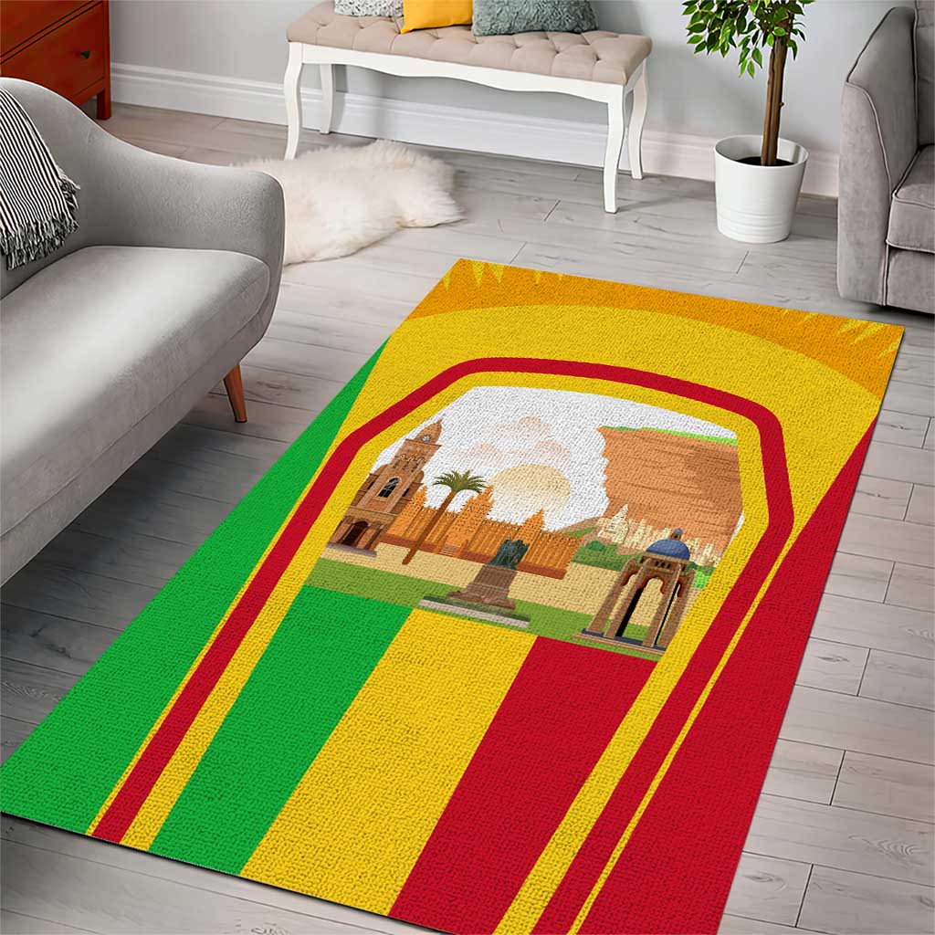I Love Mali Area Rug Famous Tourist Destinations TS04