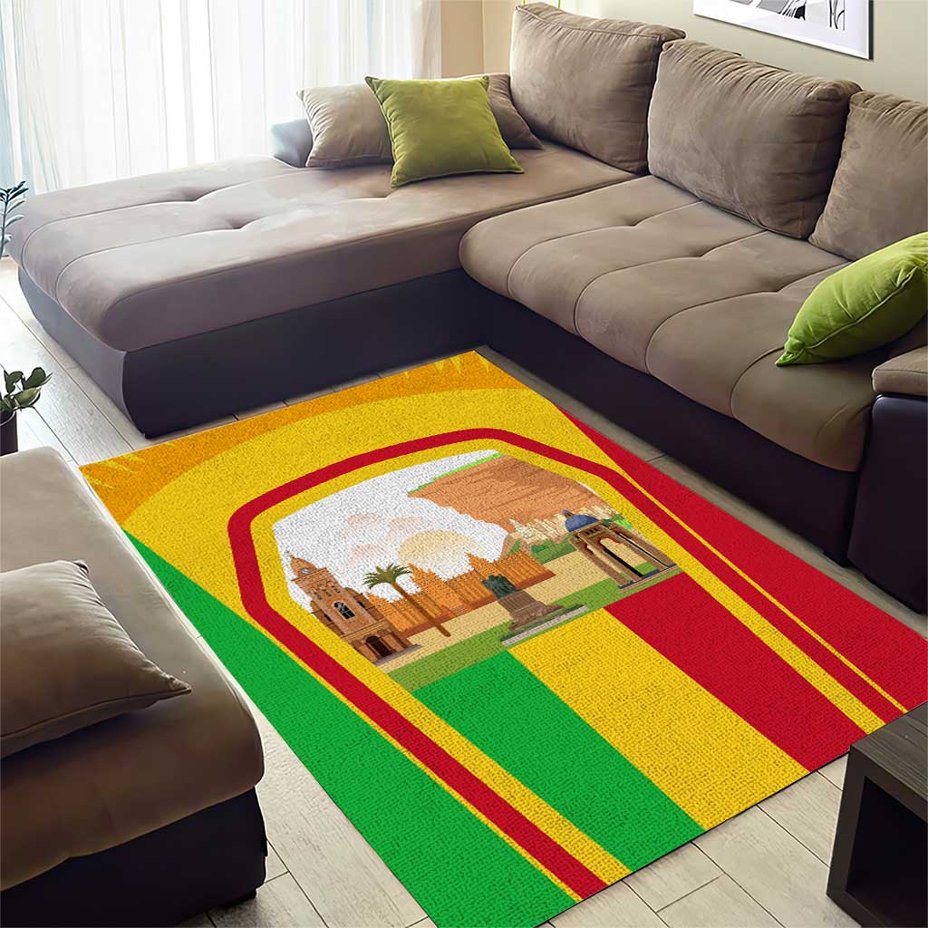 I Love Mali Area Rug Famous Tourist Destinations TS04