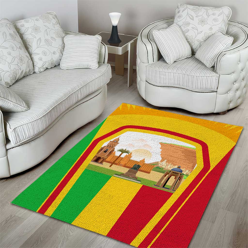 I Love Mali Area Rug Famous Tourist Destinations TS04