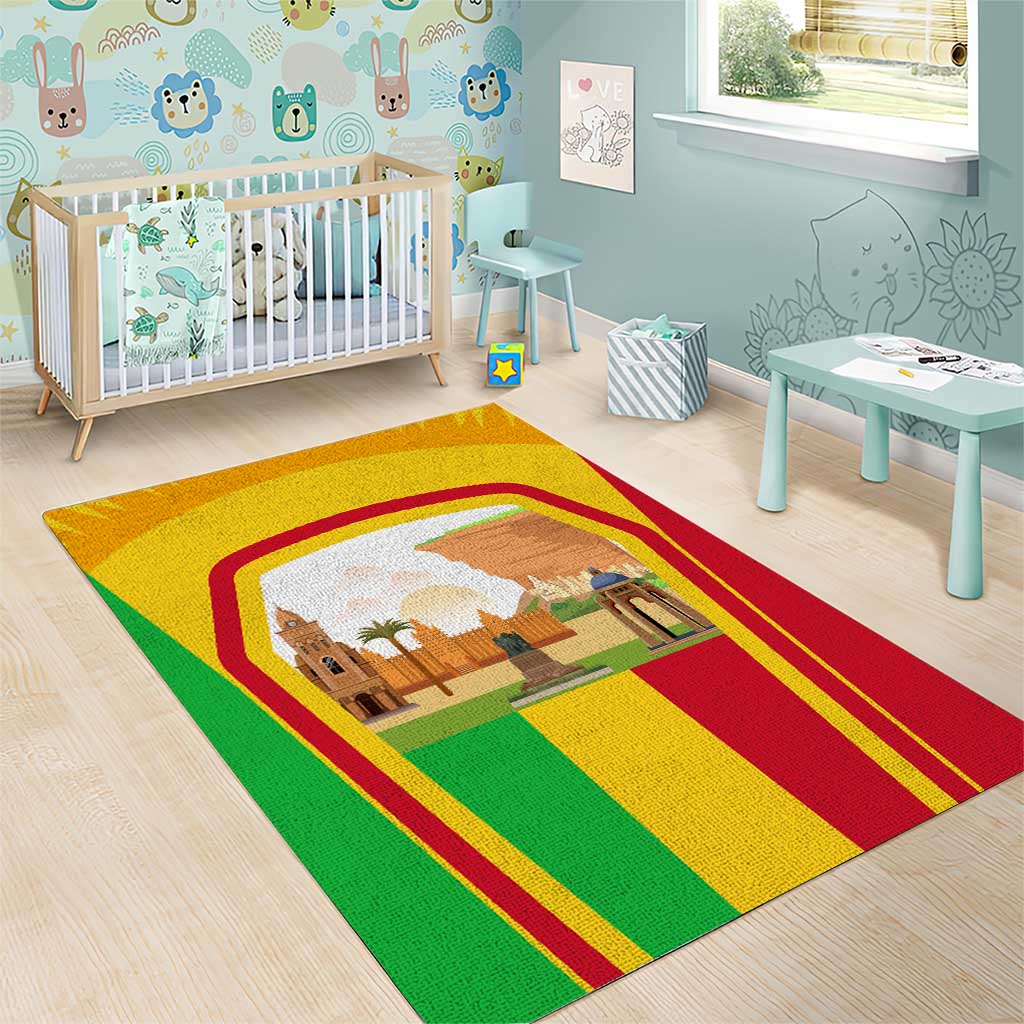 I Love Mali Area Rug Famous Tourist Destinations TS04