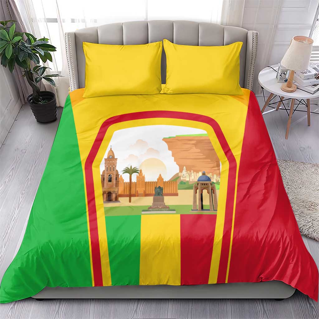 I Love Mali Bedding Set Famous Tourist Destinations TS04